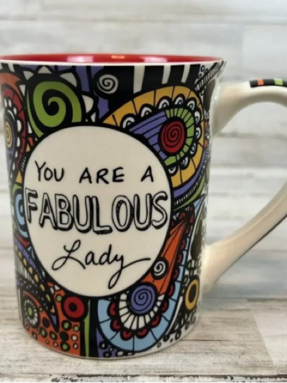 You Are A Fabulous Lady Colorful Ceramic Mug - Multicolor